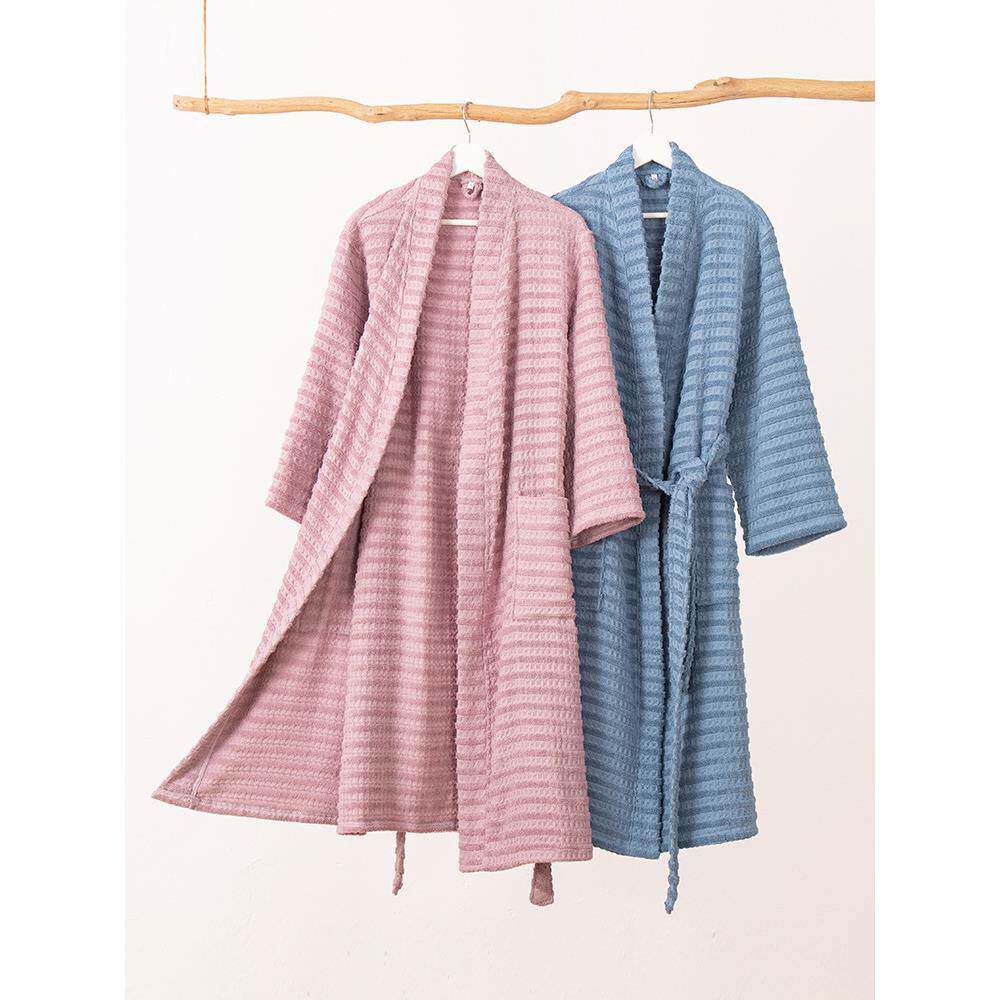 四季家全棉浴浴袍衣加厚加肥服领毛圈加蜂巢组合用和708男女情侣
