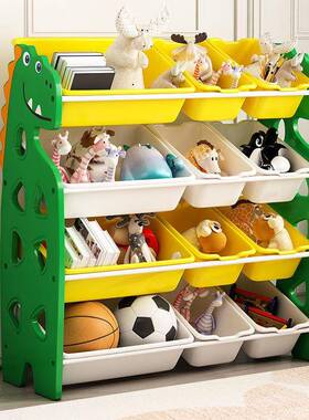 儿幼童物玩具收纳架宝宝架玩具架子婴童置架多层书儿园收纳柜ZOP