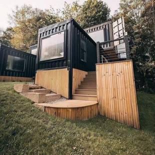 层集装箱别墅住房屋钢3*6结构集装箱房屋设计建造创二意活人动房