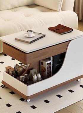 小推车茶几19336可动移小户型家用板客厅岩餐桌发子两轻奢现升降