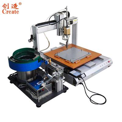 附自动锁螺丝机吹桌面RUC式双平台螺丝机全自气吸式拧打动螺丝机