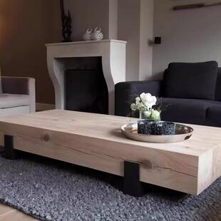 美式实木视复古BC-0315茶几创设意计师茶桌茶家用客台厅原木泡茶