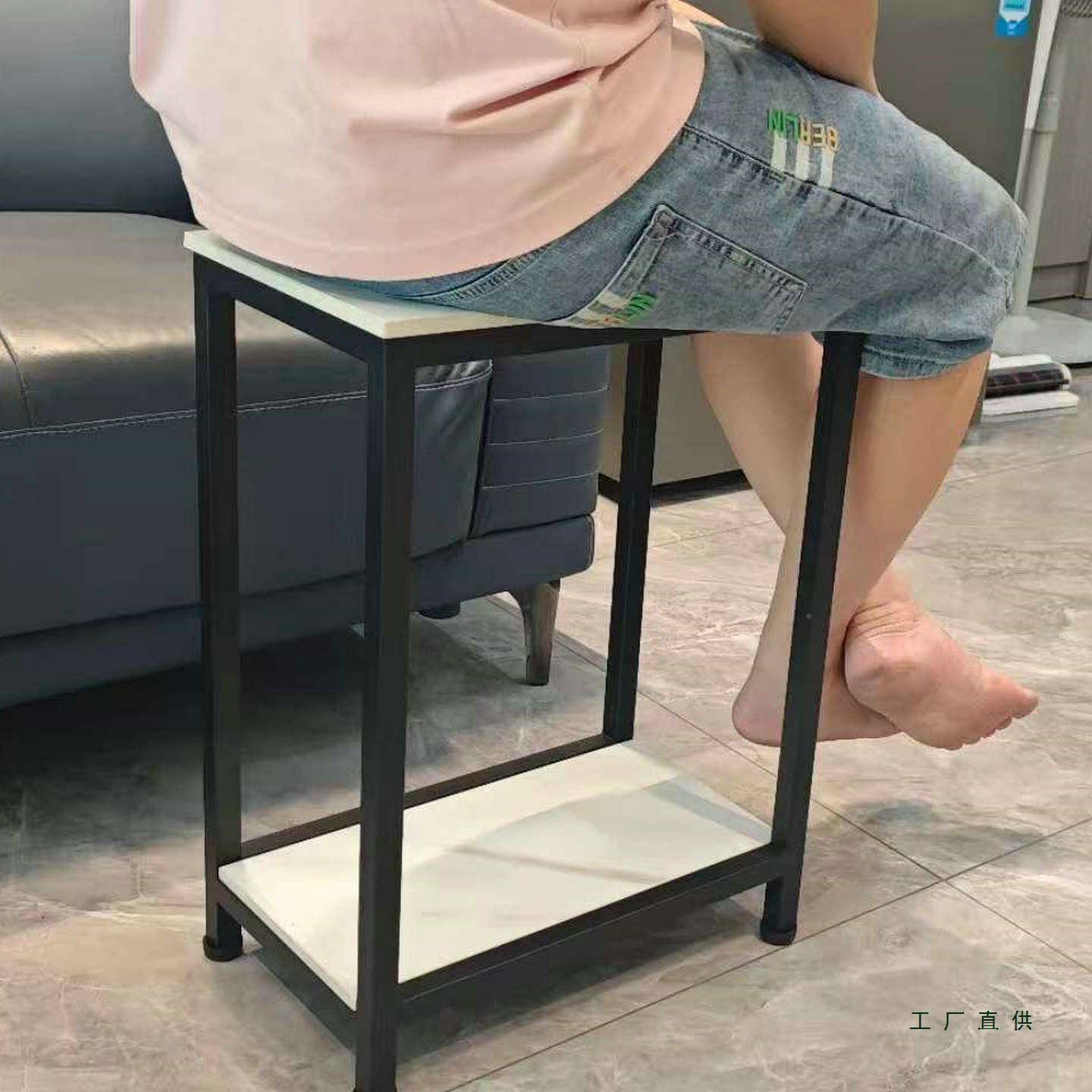 岩双沙发边几板带轮可移985动层收纳置物架窄边夹缝墙角小可茶几