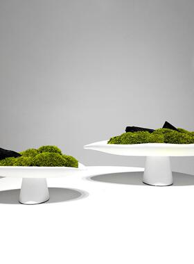 假酒现店餐桌摆27636永生苔藓装饰花代简约家居客厅餐厅摆件花花