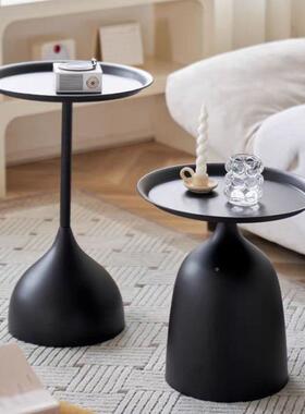 迷NRF奶油简约沙发sin圆小户型桌茶几你家用阳台铁艺客厅创意角几