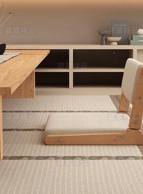 实木榻榻米20731茶椅矮客厅可折叠背椅靠现代简约椅阳台休闲椅