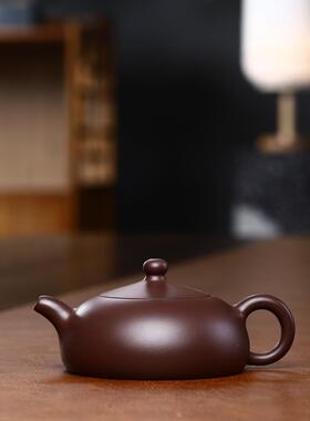 卡盖月茶壶紫宜27891原矿兴半泥纯全手工壶家用紫砂壶功夫紫砂茶