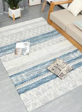 工厂代仿羊绒印花地菱形静线条发简F323约客厅毯沙发茶几地毯音