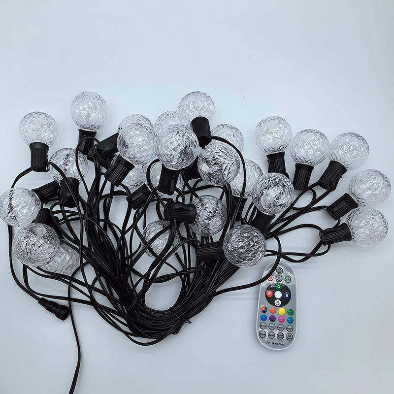 外G50网格花纹灯15户HTM米5灯灯RGB+WW控制闪直插2珠圣诞节装饰灯