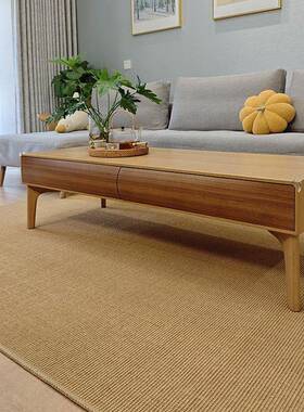 OZJ日式真剑材麻地卧面毯地垫客厅室阳台民宿配饰地装饰料