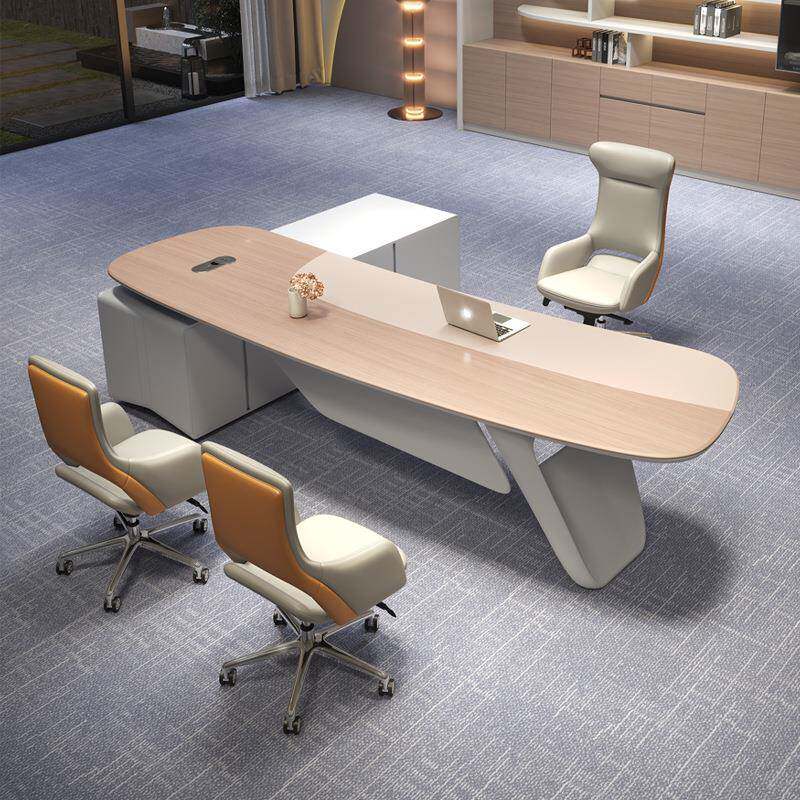 老板公办公桌轻简约现代椅领导办公室桌奢办0214桌高档总裁桌老板