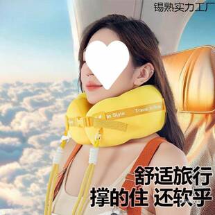 u型枕行便携颈枕长飞睡觉脖MSDDWZOD子枕头显旅眼包机护颈斜跨途