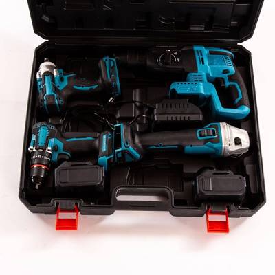 锂电套装电锤角磨机电动手冲扳款389电工钻具套击装