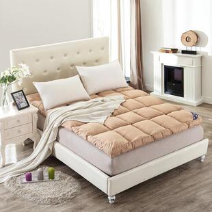 酒店床宿垫加折叠褥床子羽丝绒保暖民宿羽绒UDB软垫舍双人1.5米1.