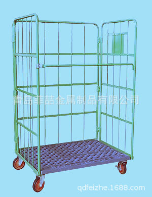 仓库通用可折叠铁板物流台车