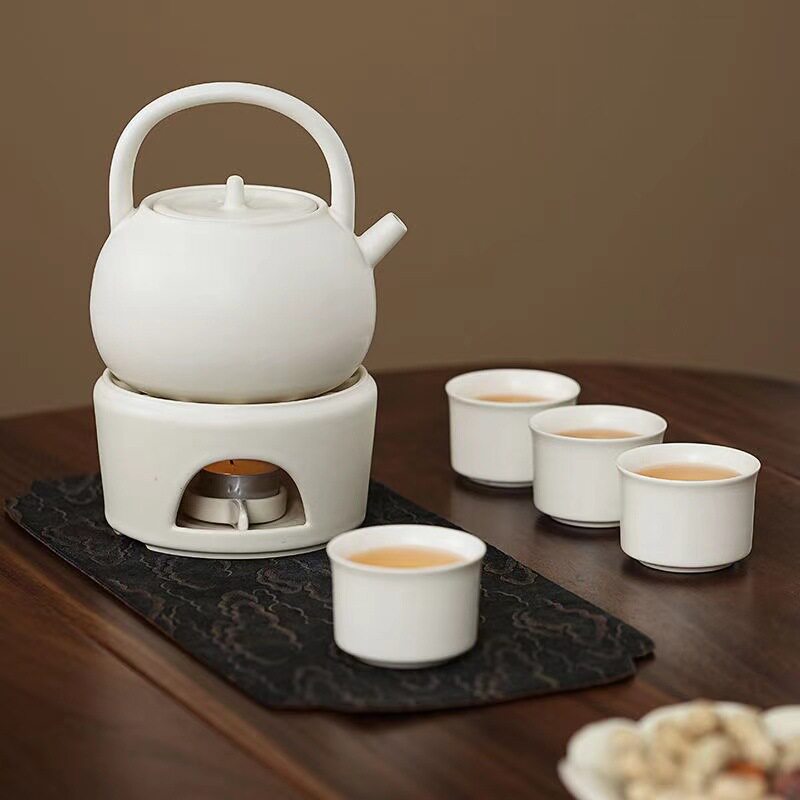 陶瓷中式蜡烛温茶炉底座
