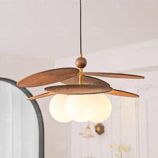 法式古中古楼风主卧室灯复吊灯日式藤编餐餐969厅灯书桌房阳台梯