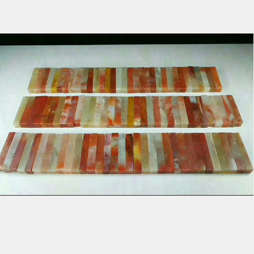 3338号老挝石素章牙签章0.5*0.5*5CM一组90方金石篆刻印章