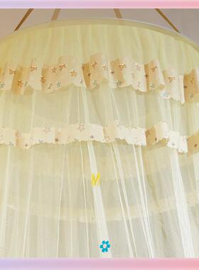 3YK儿童圆顶蚊F7566M5S帐舍公单主风粉色吊顶顶吸蚊帐学生宿床幔