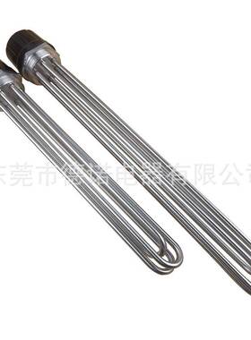 DN40六角螺纹管LIP电热1管镍合金80络0/840加热.5寸丝扣发热棒