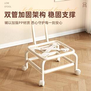 靠背无品牌/轮小滑凳子用靠背万向轮子板凳椅子茶几沙矮发凳家美