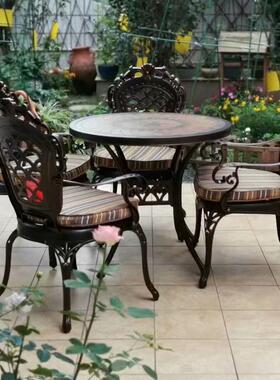 露天花休闲铸桌1588C椅艺阳铝台铁桌椅组园合
