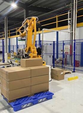 无化包装线码垛机能够在短时间内物成货人IMQ的完整齐堆放