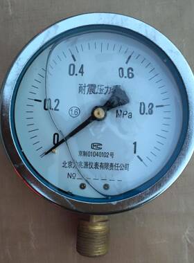 压力表0精准仪器仪膜盒源压力表YE10力表兆隔膜耐震PML压力表
