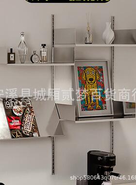 vtse置物架轨道组合1书架i不锈钢层多层系统收纳架板展示架o壁挂