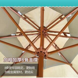 户安外露天遮阳伞园室外庭院伞保亭咖啡厅阳台中柱花手摇IZM伞直