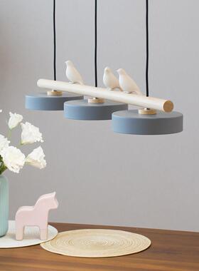 厂家北欧餐厅吊灯三现代39451简约吧台意个性饭厅头卡马龙铁创艺