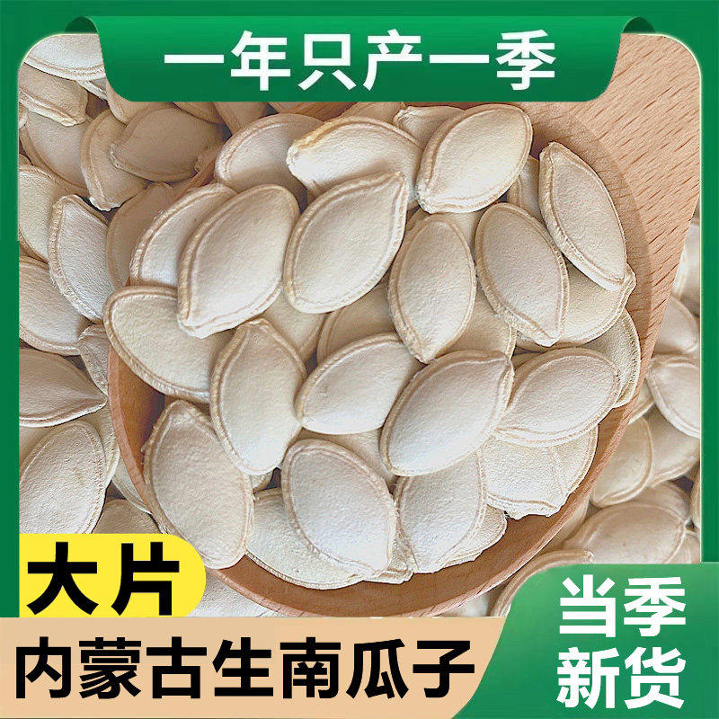 原味生南瓜子颗粒饱满肉质厚实原生自然本香居家休闲食用营养坚果
