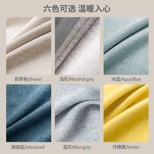 奢窗遮光帘现代简约卧轻室202全5年新款客272厅大气奶茶奶油色布