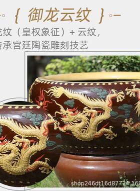 流水摆件循水环喷泉101生饰财办公龙室装品乔迁开业礼品摆件纹门