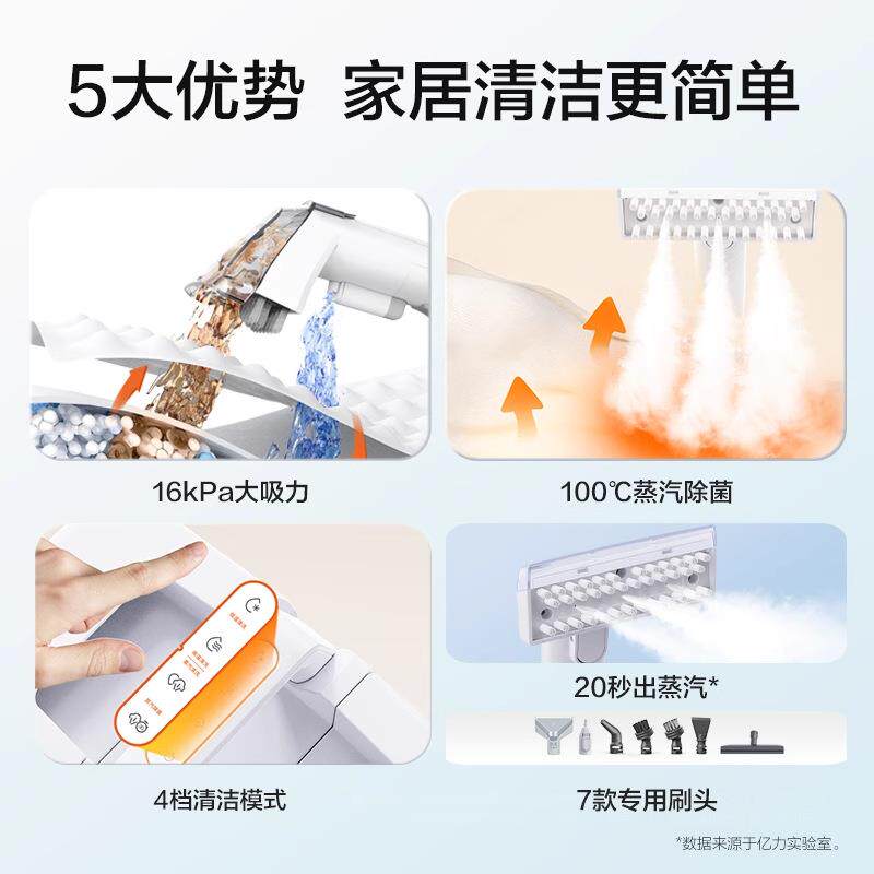 力蒸亿汽清布艺洗机机高温蒸汽清洁机266地毯沙发清洗MC10