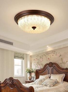 美式村乡吸顶灯时复古卧室灯简约新大气中古书房77461阳台灯百搭