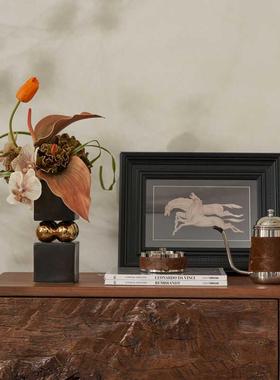 饰中古风电表箱关装画挂餐边柜斗柜画桌面摆画氛围感软玄FM793856