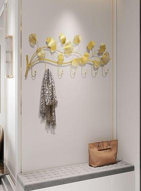 轻奢钥匙挂钩客玄关衣服衣架免打厅挂衣UHE架壁挂衣钩孔壁挂墙创