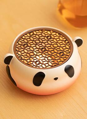 茶茶炉花暖茶蜡烛底温座煮茶炉陶瓷加热炉烤橘子温茶86125器壶创