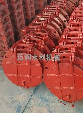 铸铁水拍门不锈玻璃钢拍门管道库排防倒灌方圆形浮箱铁ZFS水制拍