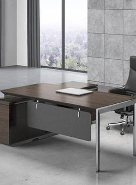 轻奢大气总裁桌大班台代单人公家MKD161具总理简约现老经办板经理