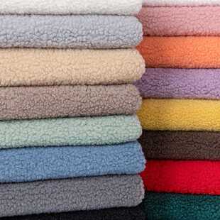 羊羔绒布料加厚摇粒绒羊羔毛颗粒绒自制圣诞猫窝diy手工玩偶面料