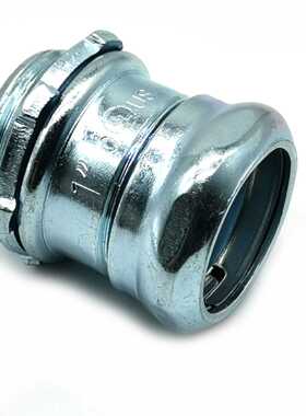 美标带弹簧圈EMT管盒铁接头Steel Compression EMT Connector
