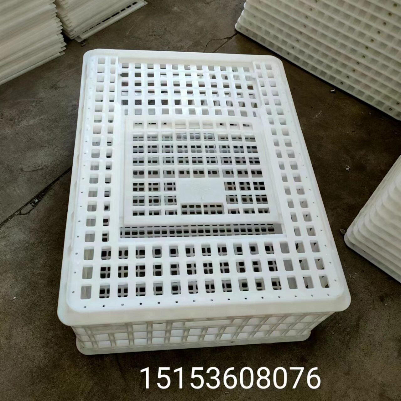 大号长方形塑料鸡笼加大加厚大方筐活鸡运输鸡笼坚固耐用鸡笼