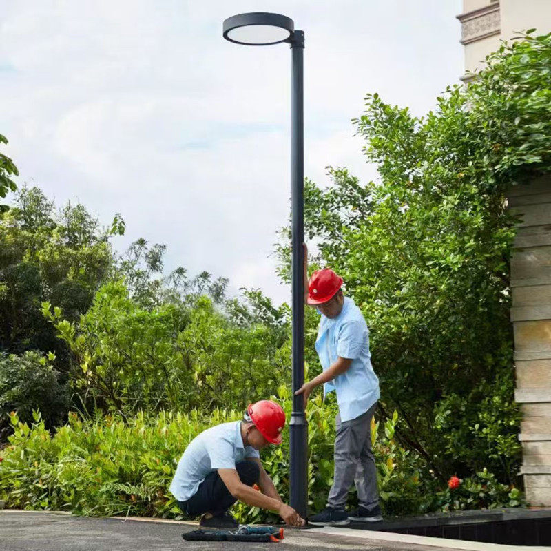 飞碟庭院灯圆盘型LED50瓦铝材庭院灯具中式简约景观路灯跨境贸易