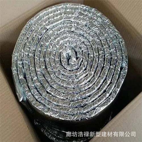 风防排烟硅酸铝防火包裹复合管963箔高性温防火卷材柔防火包铝裹