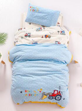 5665560支绒长童棉绣花幼儿园套被子三件儿午睡宝宝入园六件套