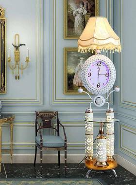 欧式大地气落地灯厅典雅大气创意落台灯时尚落LED281客钟表茶几地