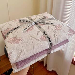 品A类秋冬亚麻皱皱加tina-850纱四件套三床单床上件新套厚床笠被