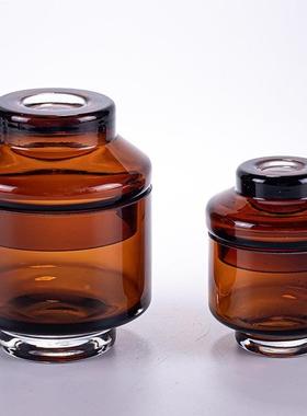 创意艺术玻璃摆件简约艺高端客厅储物饰装精致品工品几何AE70007+